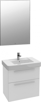 Мебель для ванной Villeroy & Boch Verity Design 65 см подвесная, с дверками