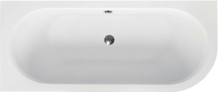 Акриловая ванна Besco Avita 170x75 L пристенная, асимметричная, объем 190 л.
