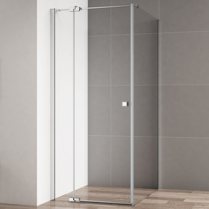 Душевой уголок Cezares Valvola AH 1 80/100 C Cr прямоугольный, двери распашные
