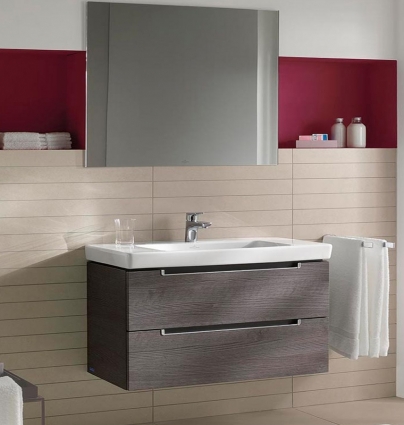 Мебель для ванной Villeroy & Boch Subway 2.0 100 eiche graphit подвесная, с ящиками