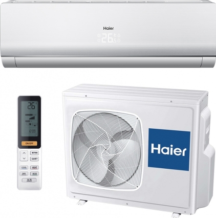Кондиционер Haier Lightera DC Inverter AS24NS3ERA White / 1U24GS1ERA на площадь 58 кв.м., белый