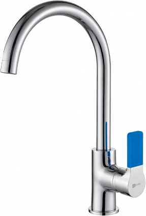 Смеситель Lemark Aura LM0605C для кухонной мойки однорычажный, хром