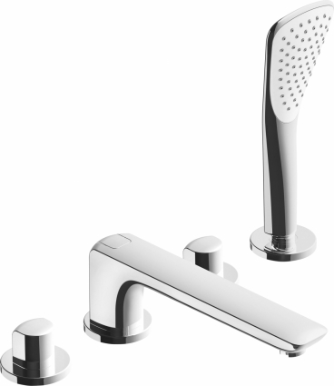 Смеситель Kludi Ameo 414240530 на борт ванны двухвентильный, хром