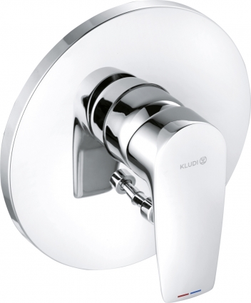 Смеситель Kludi Pure&Solid 344190575 для ванны с душем, однорычажный, хром