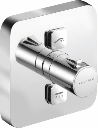 Термостат Kludi Push 388110538 для ванны с душем, термостат, хром
