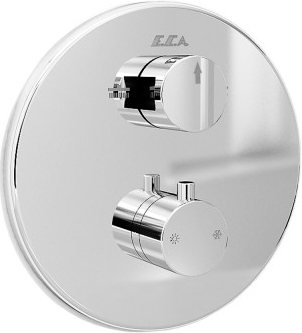 Термостат E.C.A. Thermostatic 102101148 С ВНУТРЕННЕЙ ЧАСТЬЮ термостат, хром