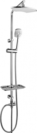 Душевая стойка Lemark LM8805C хром, штанга 102.4 см, шланг 150 см