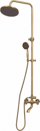 Душевая стойка Bronze de Luxe Florence 10131 для ванны с душем, бронза, штанга 124 см