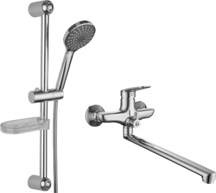 Душевой комплект Lemark SET LM7303C хром, шланг металлический 150 см