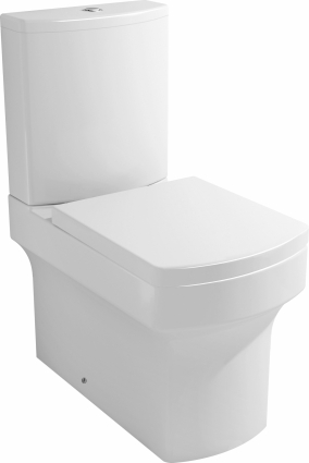 Унитаз-компакт Grossman Status GR-N3010 белый, овальный, антивсплеск, 36.5x61 см