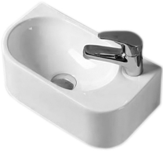 Рукомойник Melana 805-78204L цвет белый, полукруглая