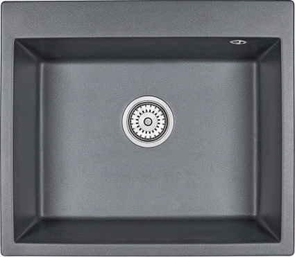 Мойка кухонная Granula GR-6001 шварц матовая, прямоугольная, 60x52 см