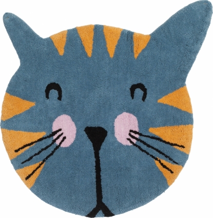 Коврик Creative Bath Kitty R1244MULT синий в современном стиле