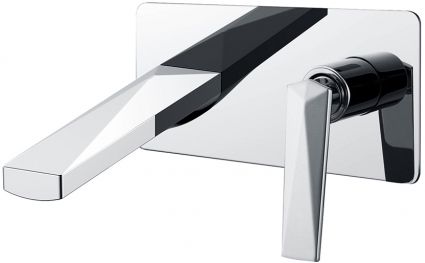 Смеситель Boheme Venturo 375 С ВНУТРЕННЕЙ ЧАСТЬЮ, для раковины, однорычажный, хром