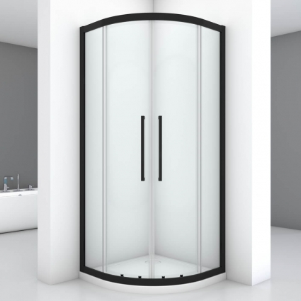 Душевой уголок Black&White Stellar Wind S801 900х900 четверть круга, двери раздвижные