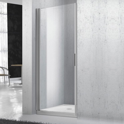 Душевая дверь в нишу BelBagno Sela B 1 95 C Cr распашная, стекло прозрачное