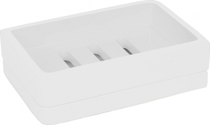 Мыльница Kassatex Lacca White ALA-SD-W цвет белый, настольная