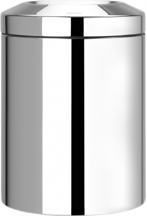 Урна Brabantia 378928 с защитой от возгорания, хром, напольное