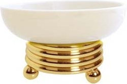 Мыльница Boheme Hermitage Gold 10360 настольная,  в стиле ретро