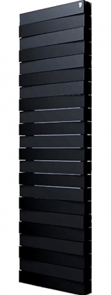 Радиатор биметаллический Royal Thermo Piano Forte Tower noir sable 22 секции, черный, на площадь 25.05 кв.м., 59.1x10x176 см