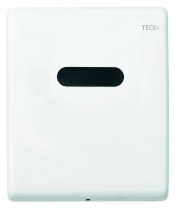 Кнопка смыва Tece Planus Urinal 220/12 V белая матовая сенсорная