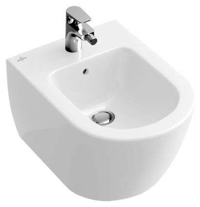 Биде подвесное Villeroy & Boch Subway 2.0 alpin цвет белый, овальное, 35.5x48 см