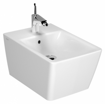 Биде подвесное VitrA T4 4466B003 цвет белый, овальное, 34x54 см