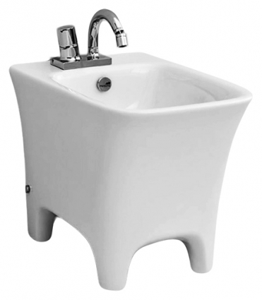 Биде напольное ArtCeram Cow CWB002 matte white цвет белый, прямоугольное, 37x54 см