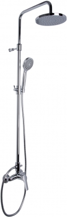 Душевая стойка Fima Carlo Frattini Wellness F3765/RP251CR хром, штанга 143.8 см