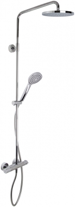 Душевая стойка Fima Carlo Frattini Wellness F4905/RP251CR хром, штанга 136.3 см