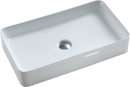 Раковина BelBagno BB1422 накладная цвет белый, на столешницу, прямоугольная
