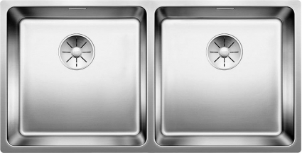 Мойка кухонная Blanco Andano 400/400-U сталь матовая, прямоугольная, 86.5x44 см