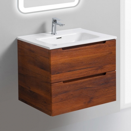 Тумба с раковиной BelBagno Etna 60 rovere cillegio, подвесная, с ящиками