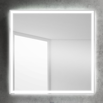 Зеркало BelBagno SPC-GRT-600-600-LED-BTN прямоугольное, с подсветкой