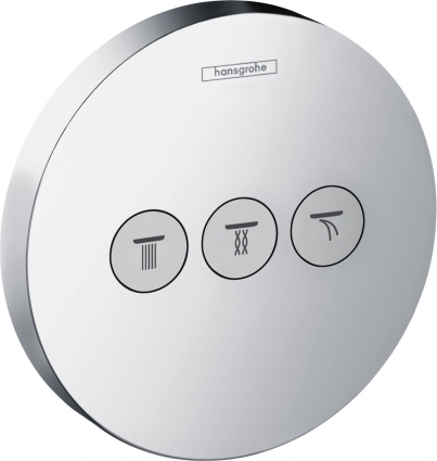 Переключатель потоков Hansgrohe ShowerSelect S 15745000 для душа нажимной, хром