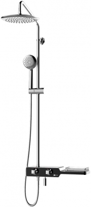 Душевая стойка Lemark Tropic LM7009C штанга 200 см, шланг 200 см, 3 режима