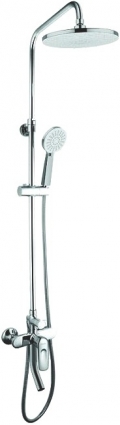 Душевая стойка Iddis Male MALSB3Fi06 хром, штанга 139 см, шланг 150 см