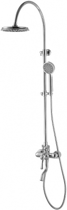 Душевая стойка Iddis Oldie OLDSB3Fi06 хром, штанга 151 см, шланг 150 см