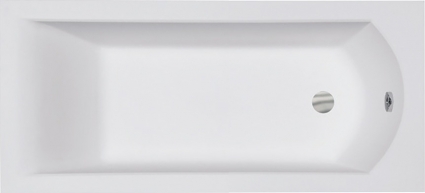 Акриловая ванна Besco Shea slim 160x70 встраиваемая, прямоугольная, объем 152 л.