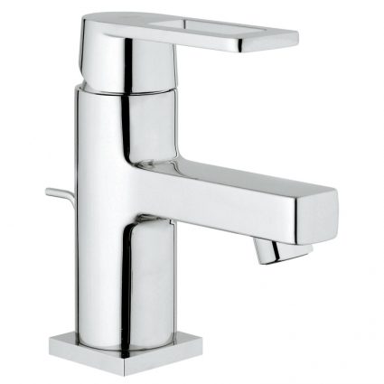 Смеситель для раковины Grohe Quadra с донным клапаном, однорычажный, хром