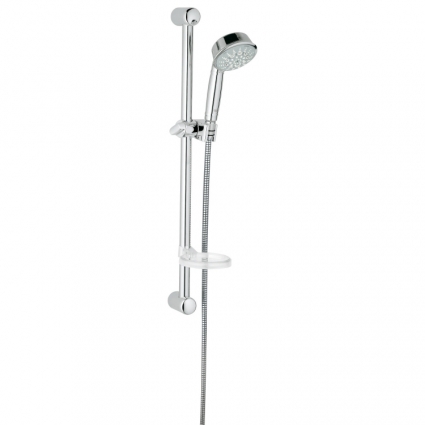 Душевой гарнитур Grohe Relexa Rustic (ручной душ, штанга 600 мм, шланг 1750 мм), хром, с полочкой-мыльницей