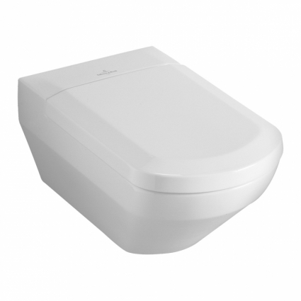 Унитаз подвесной Villeroy & Boch Sentique белый, овальный, 37.5x59 см