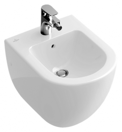 Биде подвесное Villeroy & Boch Subway alpin цвет белый, овальное, 35.5x48 см