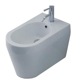 Биде напольное BelBagno Genius  цвет белый, овальное, 35x55 см
