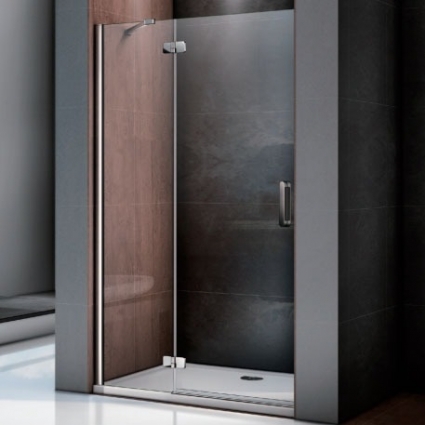 Душевая дверь в нишу Good Door Saturn WTW-130-C-CH-L распашная, стекло прозрачное