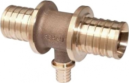 Тройник Rehau Rautitan RX+ 50-32-50, бронза