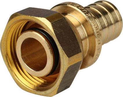 Переходник Stout SFA 0034 20xG 3/4", аксиальный, с накидной гайкой, присоединение евроконус