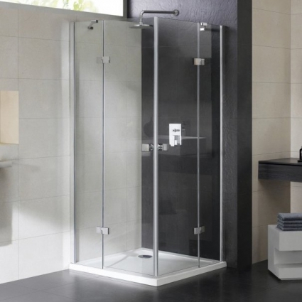 Душевой уголок Cezares Crystal-S-AH-2-120/100-C-Cr-R прямоугольный, двери распашные