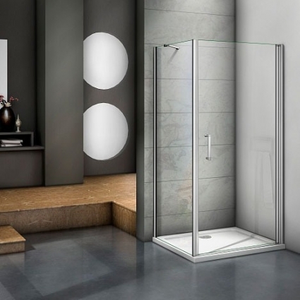 Душевой уголок Good Door Mokka DR+SP 100х80х185 см прямоугольный, двери распашные