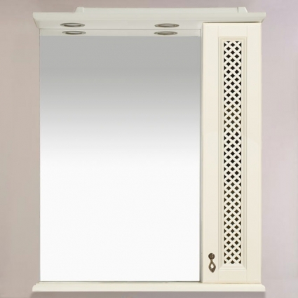 Зеркало Misty Вивьен 70 R, с подсветкой, прямоугольное, правое, с розеткой